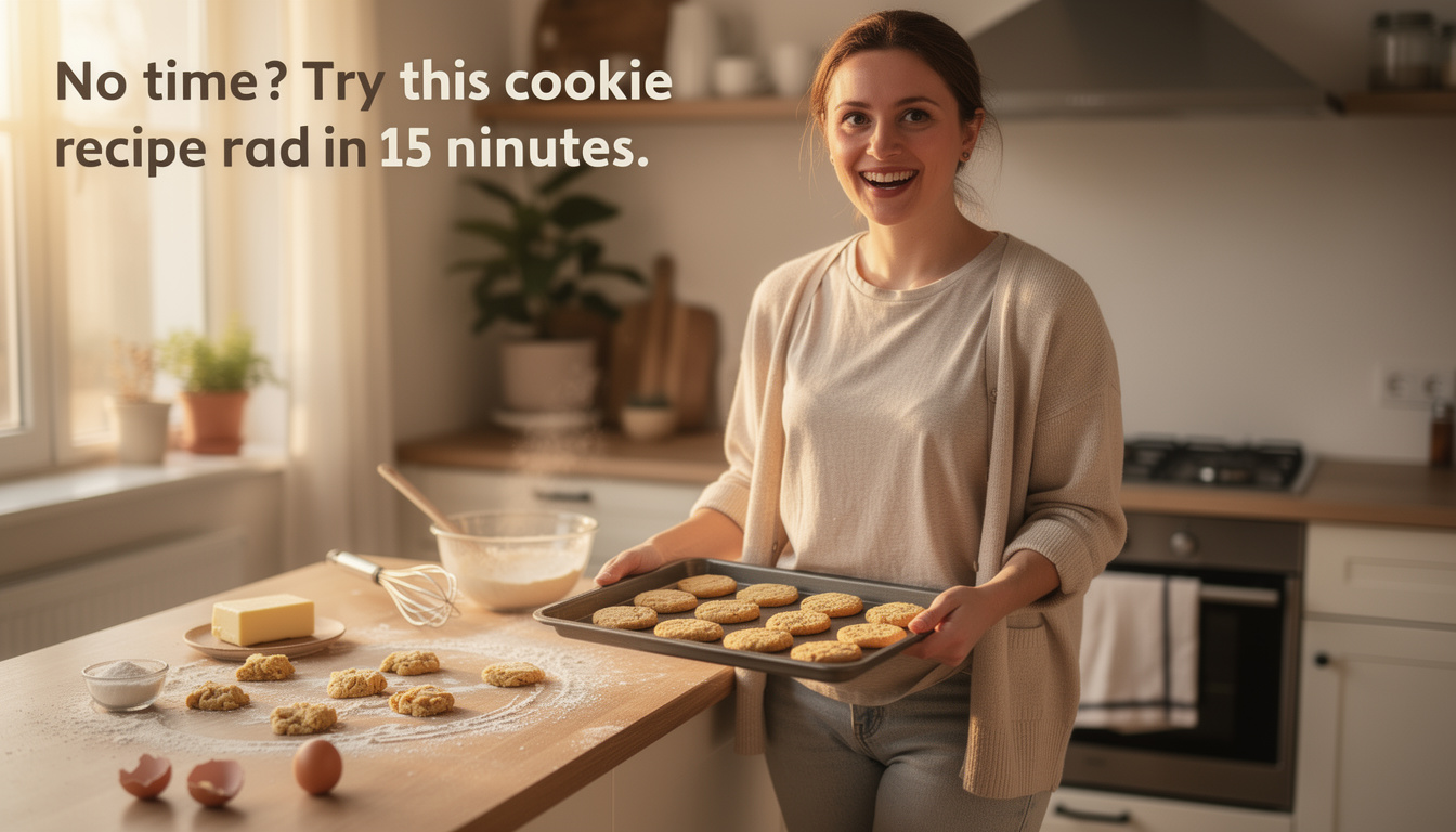 Se non hai tempo, prova questa ricetta di biscotti pronta in 15 minuti